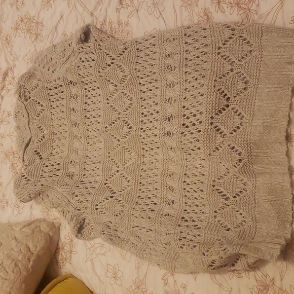 Lucky Brand Long Cardigan L Oatmeal - Picture 3 of 4